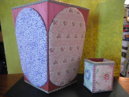 Poubelle et pot de crayon