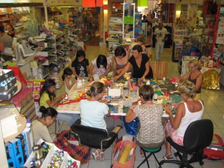 Stage de d�co de table pour No�l